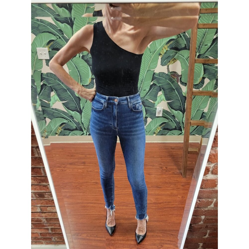 Commando Ballet One-Shoulder Bodysuit in Black